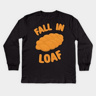 Fall in love loaf Morcaworks Kids Long Sleeve T-Shirt